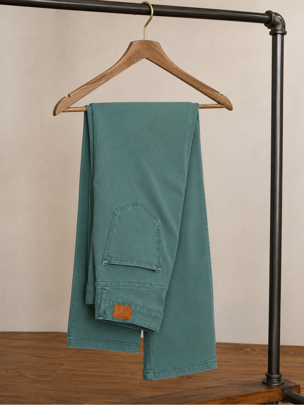 BDG TEAL GREEN STRAIGHT LEG JEANS | STRETCH DENIM | SKINNY FIT PANTS | SIZE 24 - Picture 8 of 8
